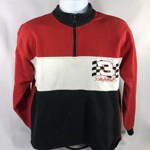Dale Earnhardt #3 1/4 Zip Sweatshirt Adult Size Large Competitors View Mock Neck